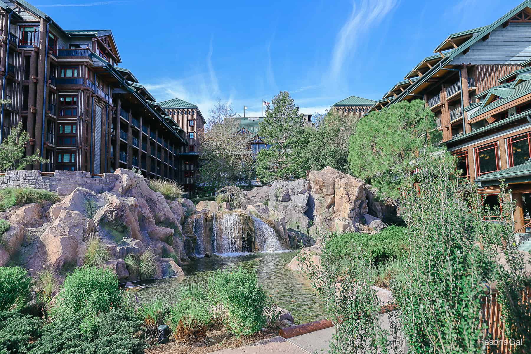 a pretty scenic area with a waterfall near Copper Creek Villas 