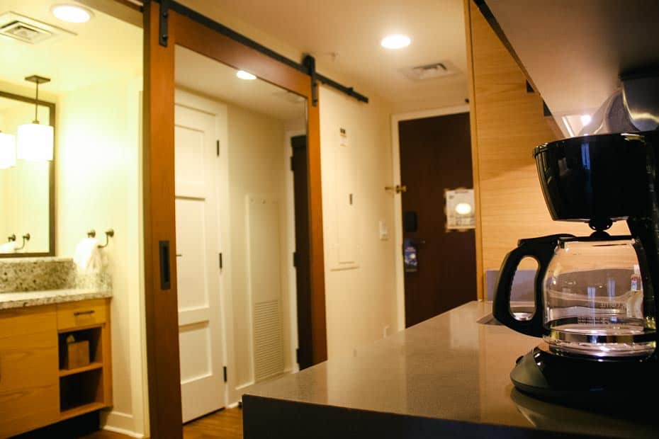 a regular coffee pot in a room at Copper Creek Villas 