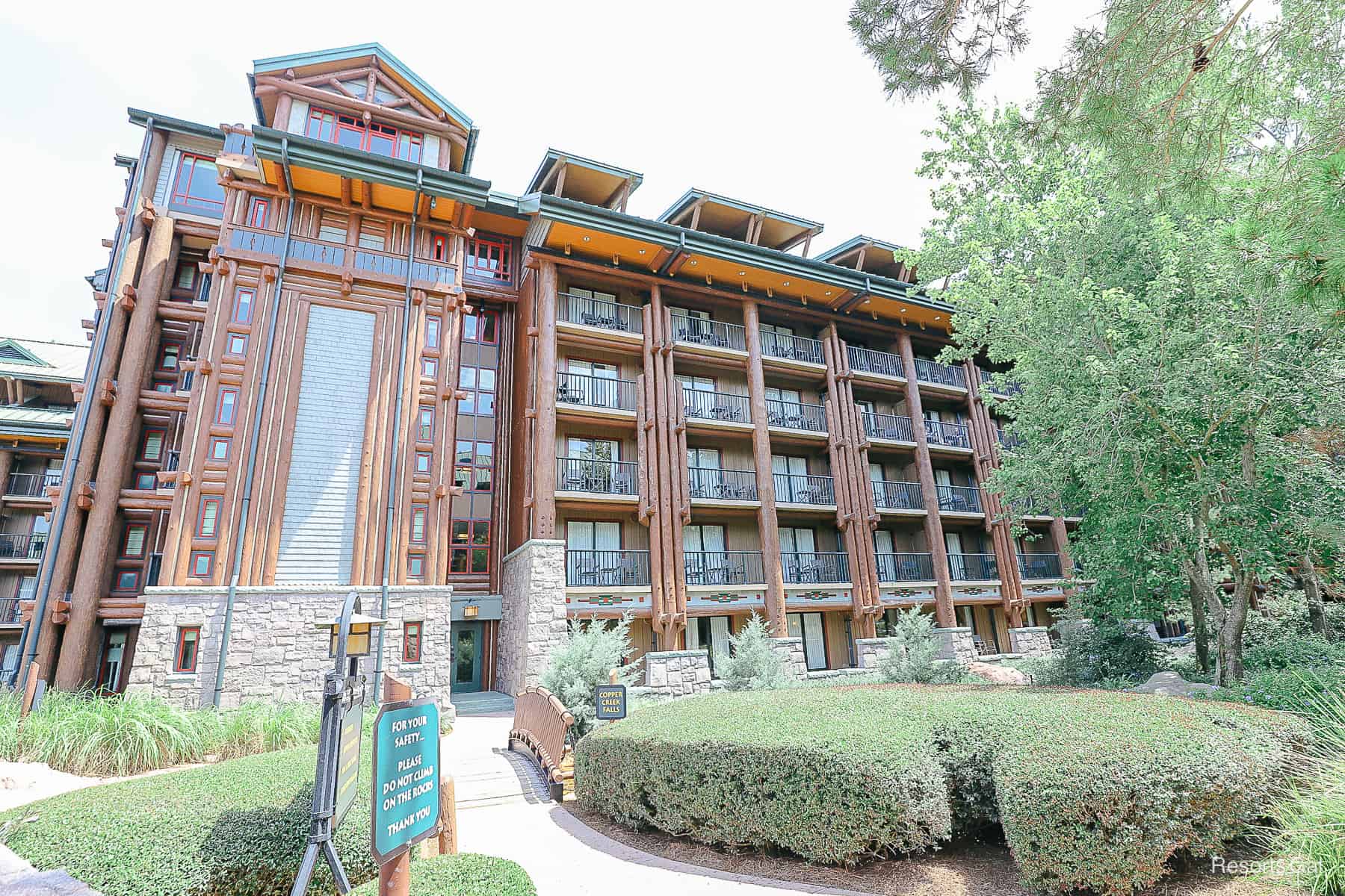 Copper Creek Villas section of Disney's Wilderness Lodge 