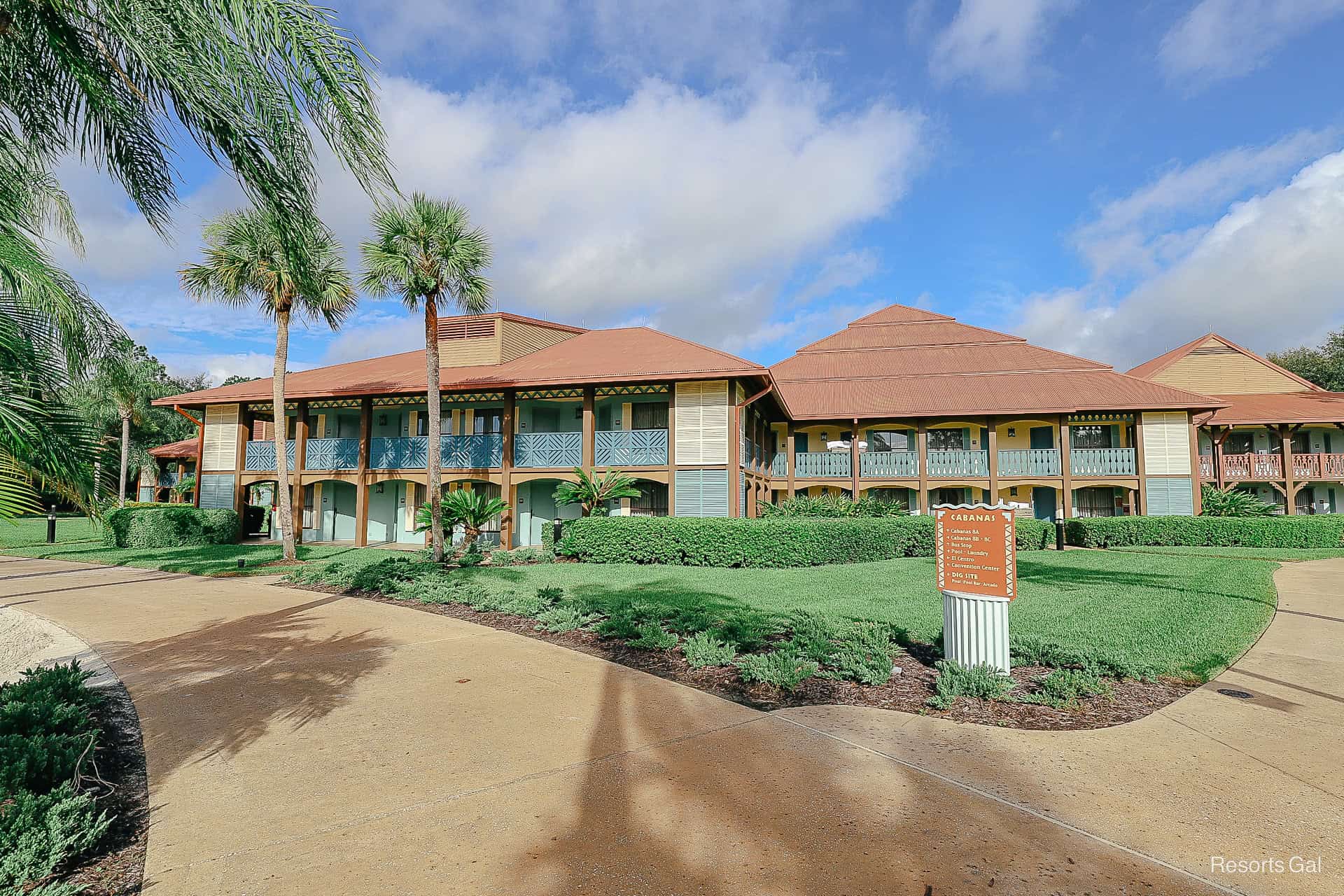 A front facing view of the Cabanas 