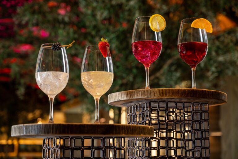 four types of Sangria at Sangria University at Disney's Coronado Springs Resort