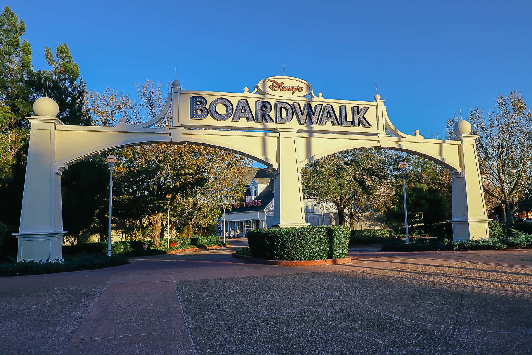 entrance sign to Disney's Boardwalk 