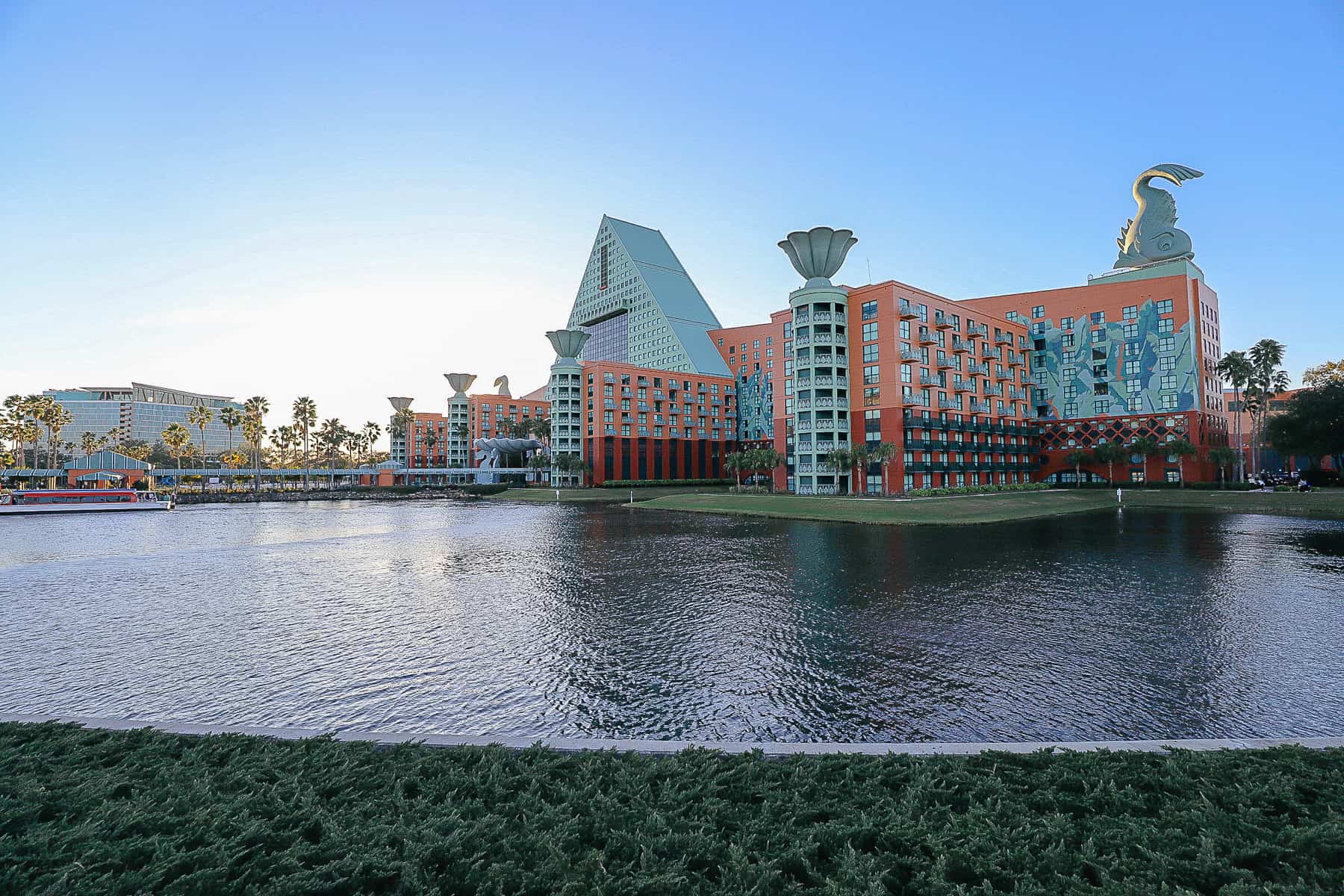 Dolphin and Swan Reserve in the background 