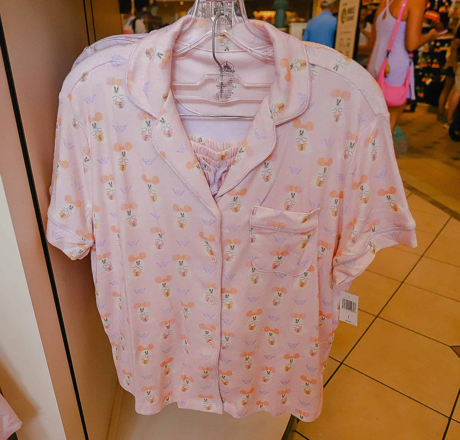 Cutie Ghost Pastel Pink Pajama Set 
