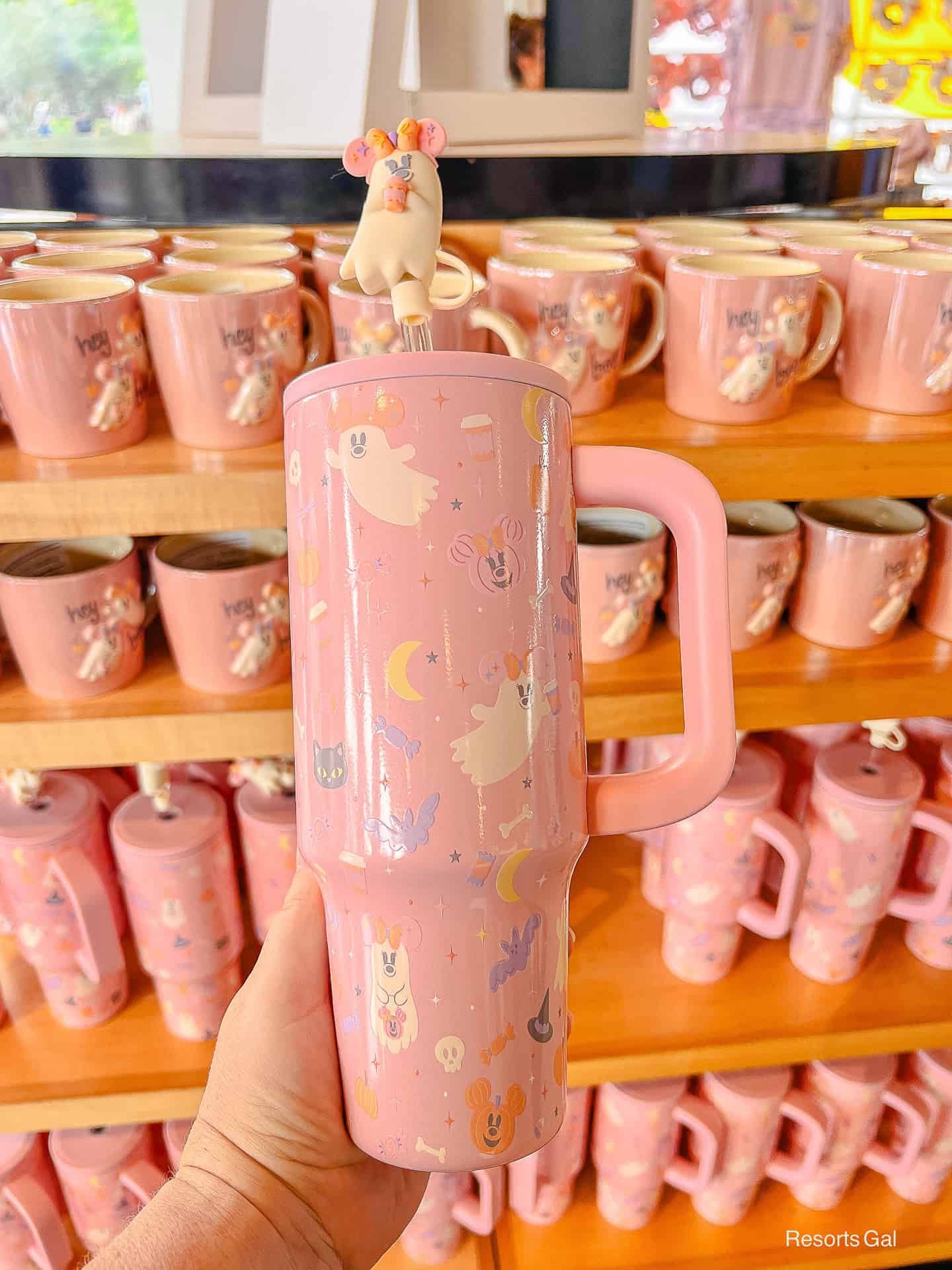 a hand holding a Cutie Ghost Tumbler