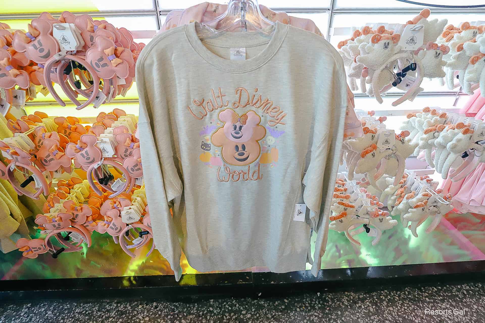 Cutie Ghost Stacked Pumpkin Sweatshirt for Walt Disney World