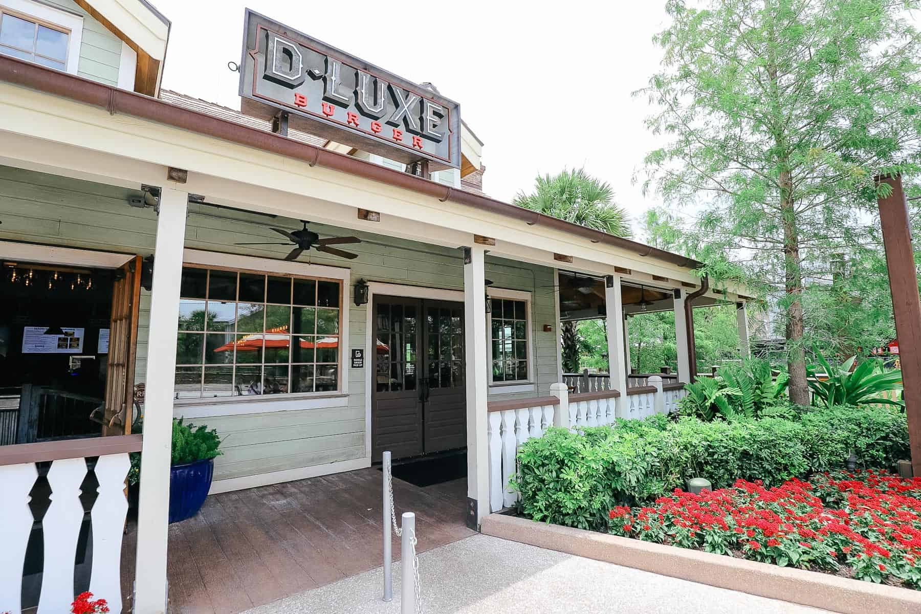 D-Luxe Burger entrance at Disney Springs 