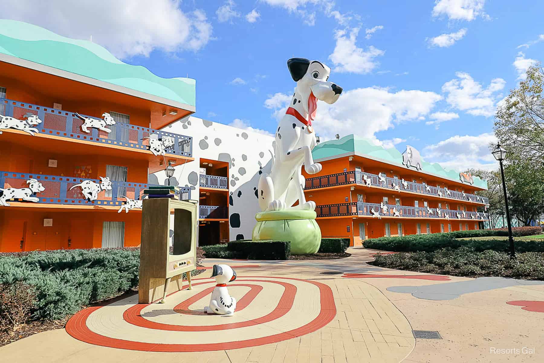 the 101 Dalmatians section of Disney's All-Star Movies Resort