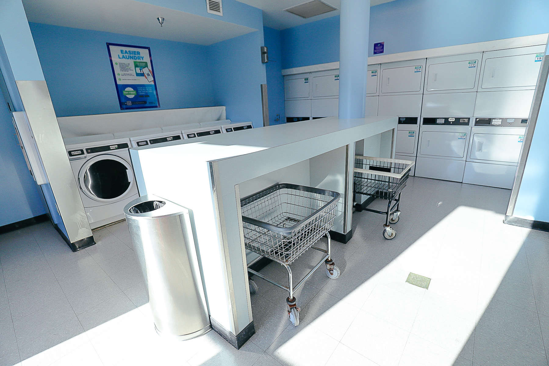 interior of the laundry rooms at Disney's All-Star Sports 