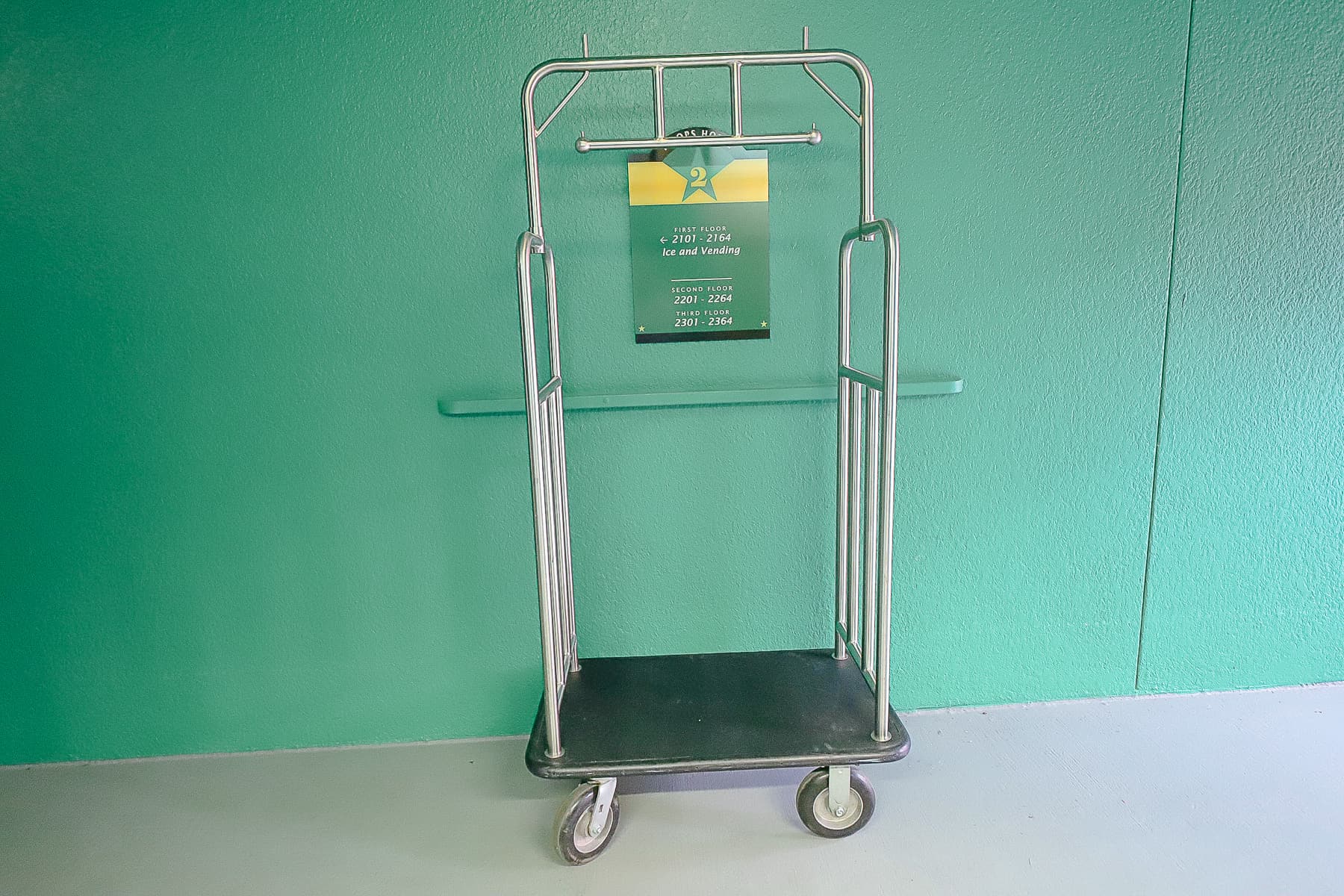 a luggage cart at All-Star Sports 
