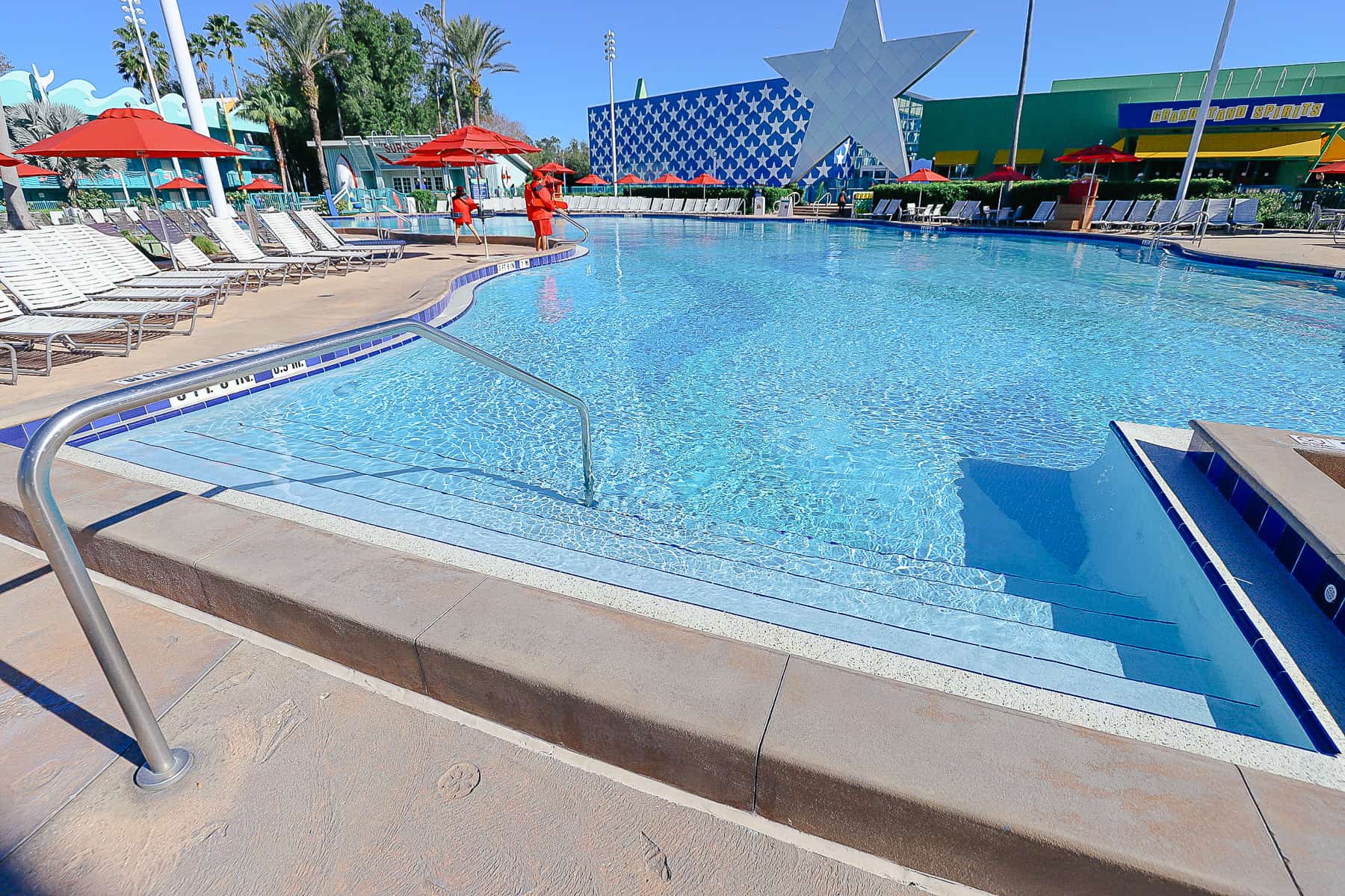 wave-shaped pool at Disney's All-Star Sports 