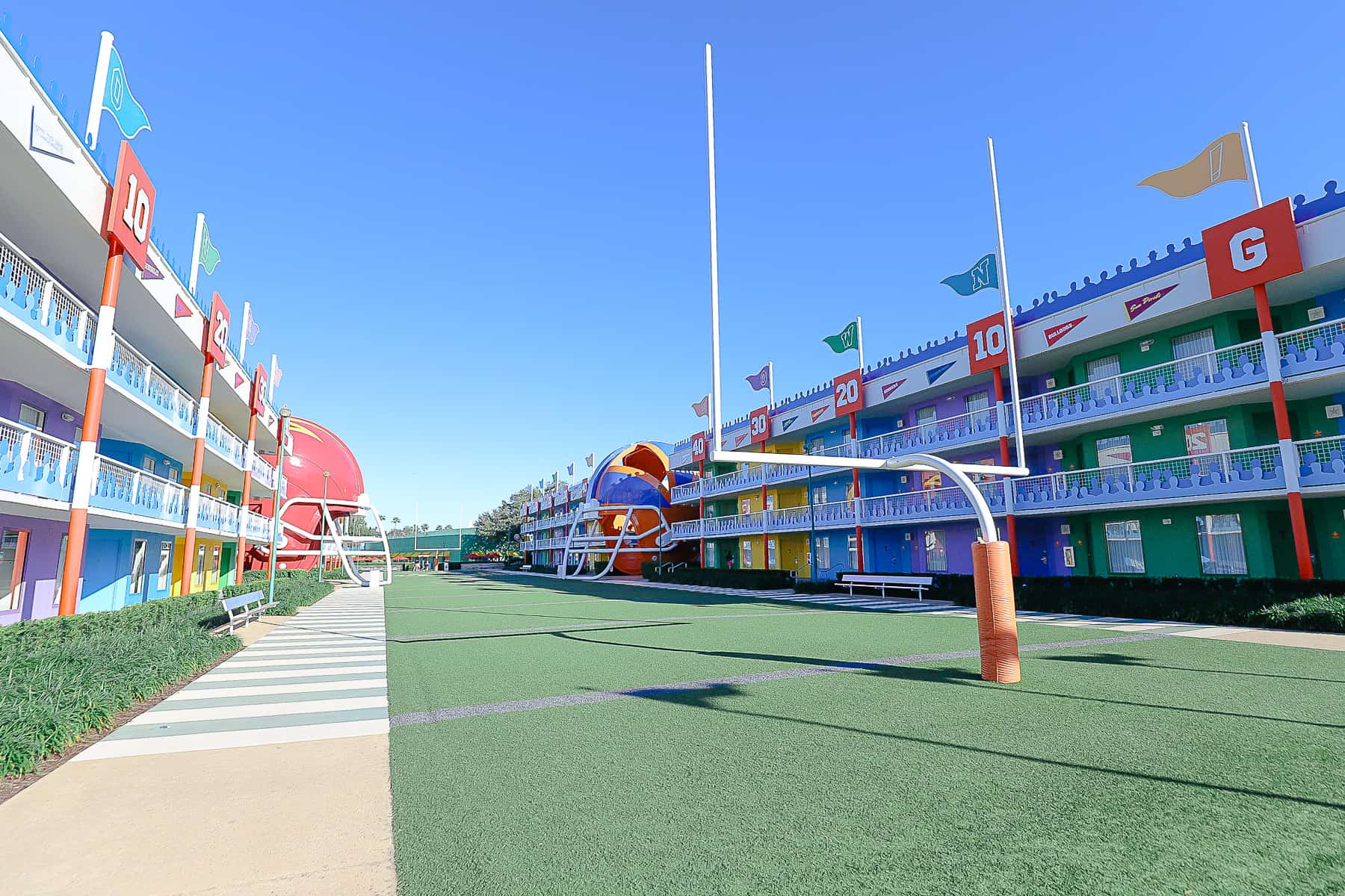 Touchdown area of Disney's All-Star Sports 