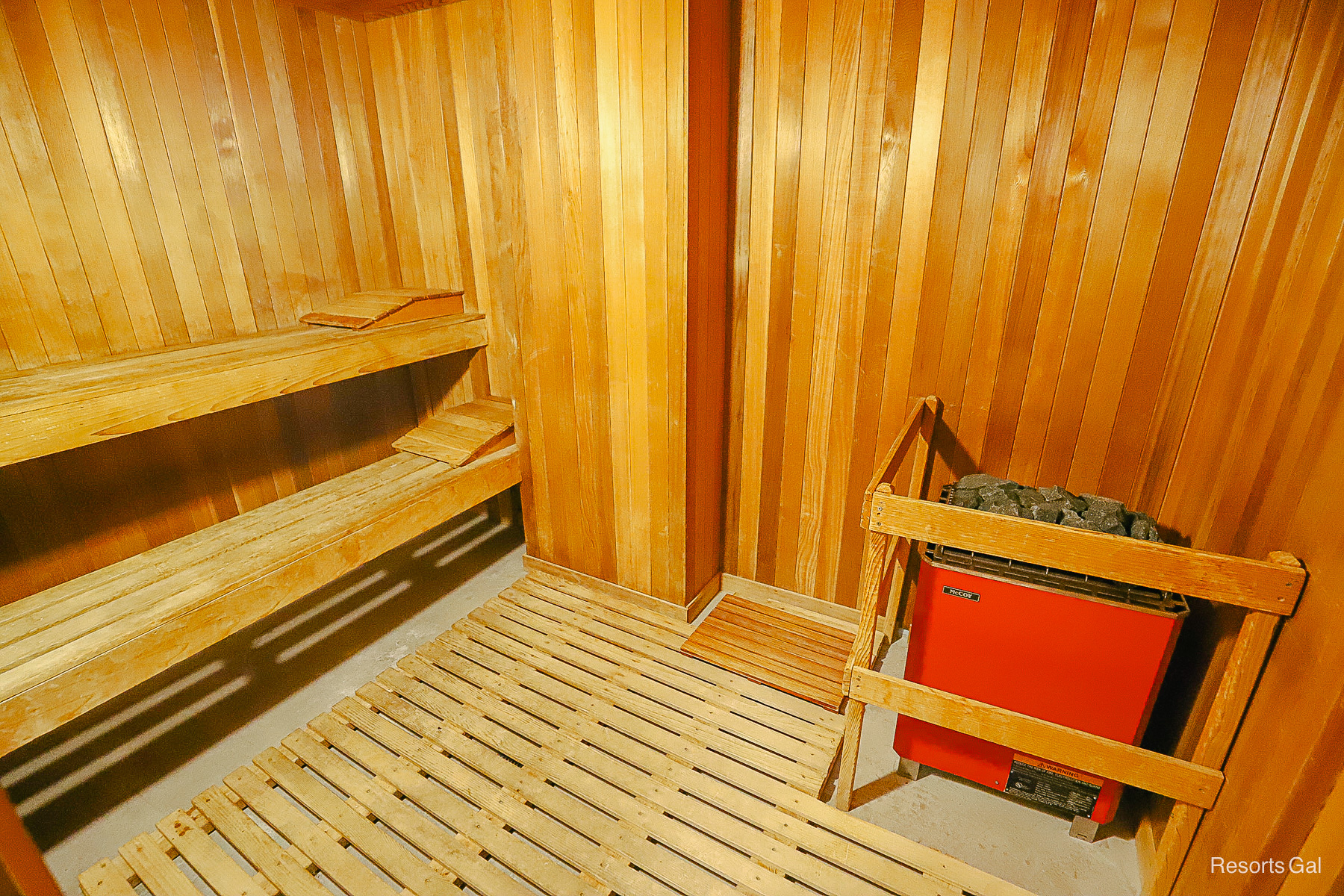 the dry sauna 
