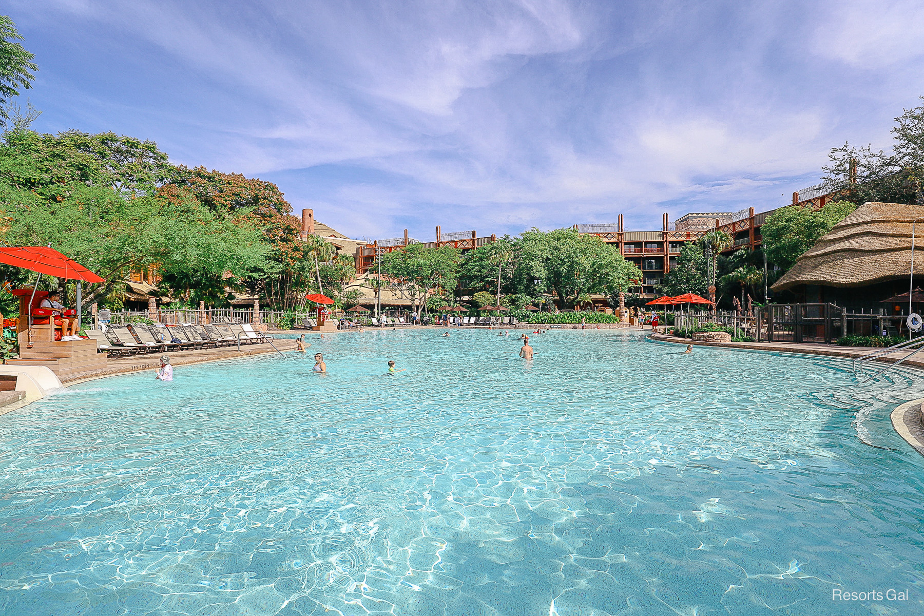 the Uzima Springs Pools at Disney's Animal Kingdom Lodge 