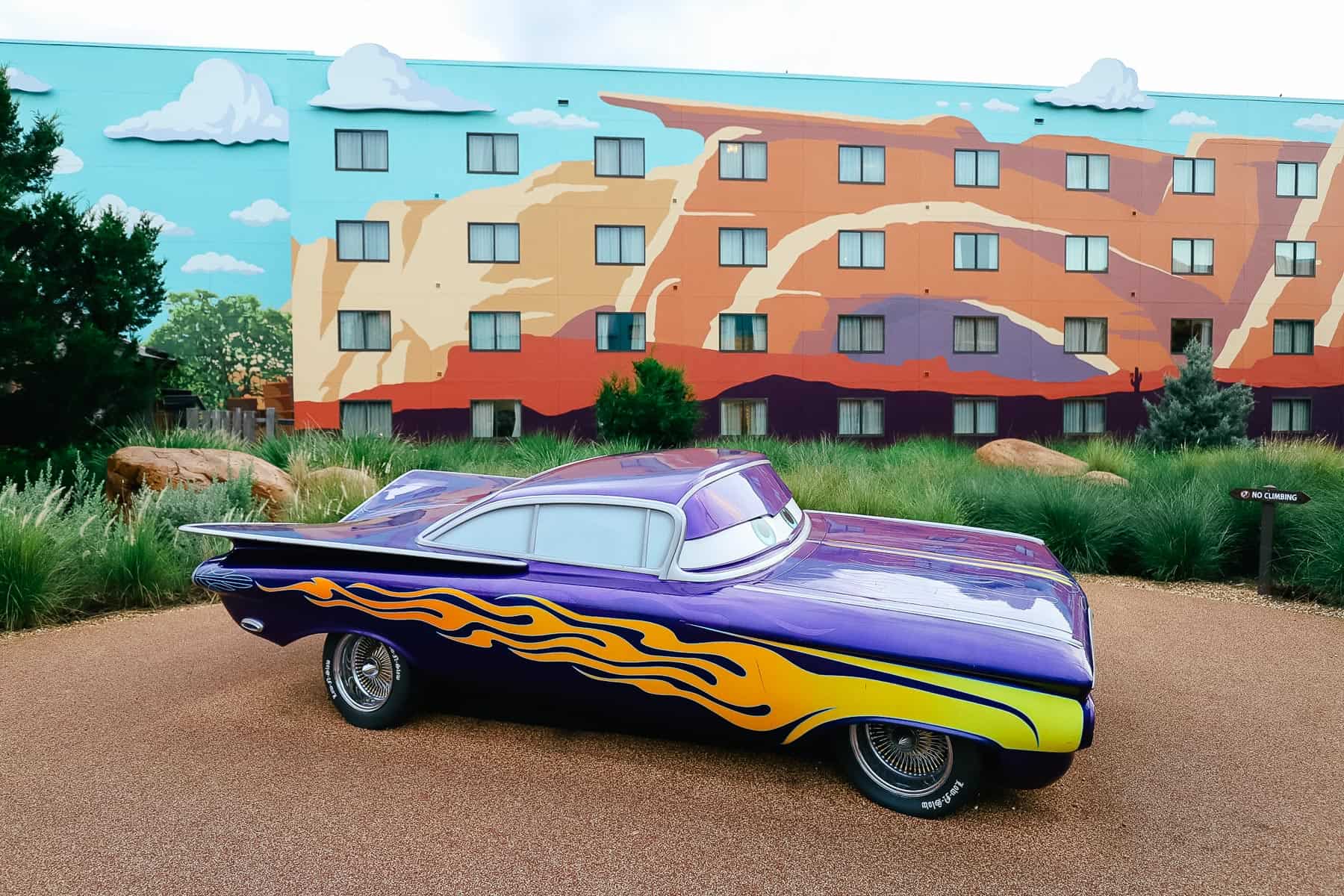 Cars section of Disney's Art of Animation family suites