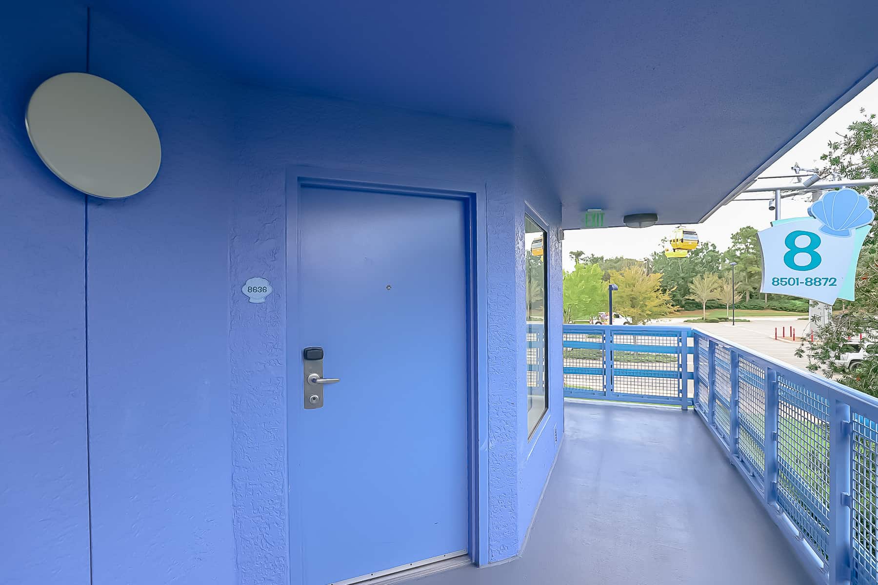 Building eight in the Little Mermaid section of Disney's Art of Animation Resort 