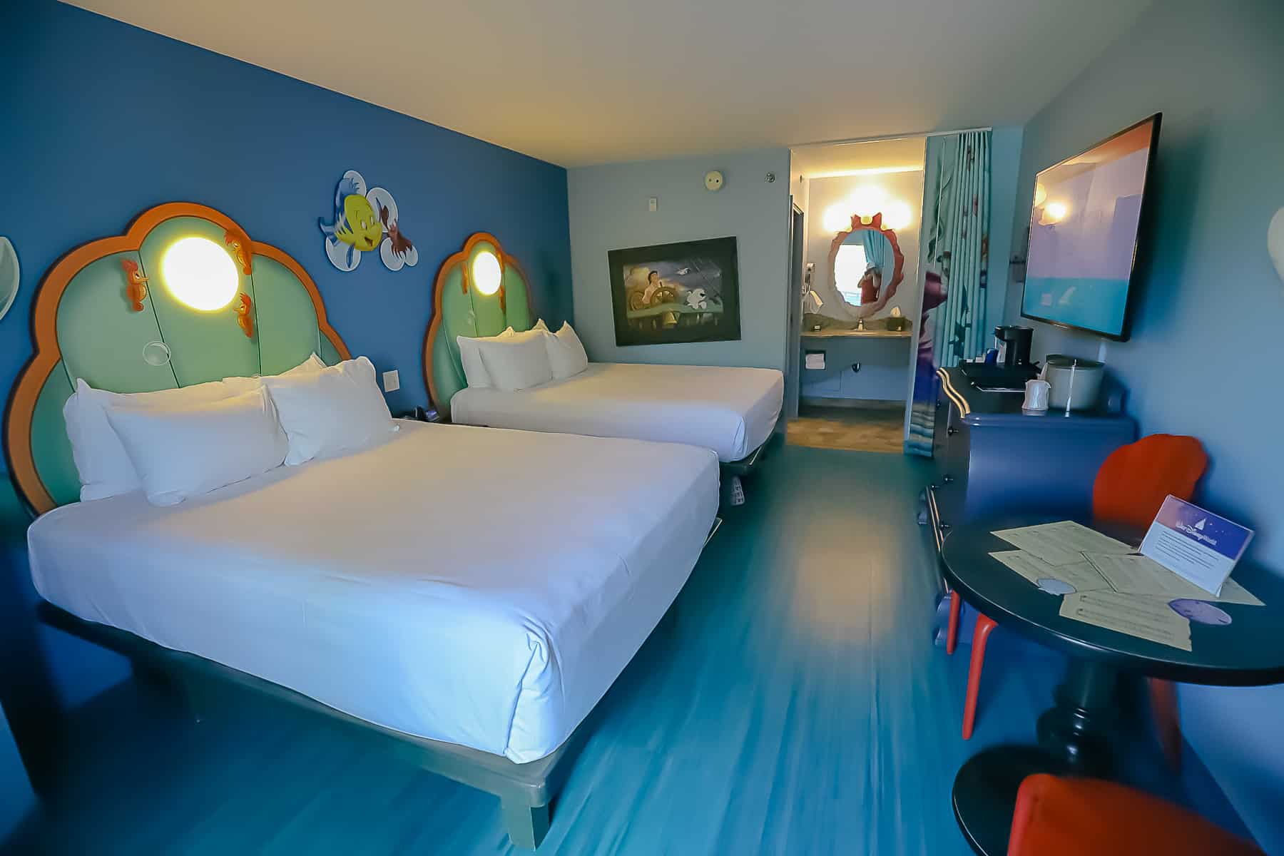 Photos and Thoughts on The Little Mermaid Rooms at Disney’s Art of Animation