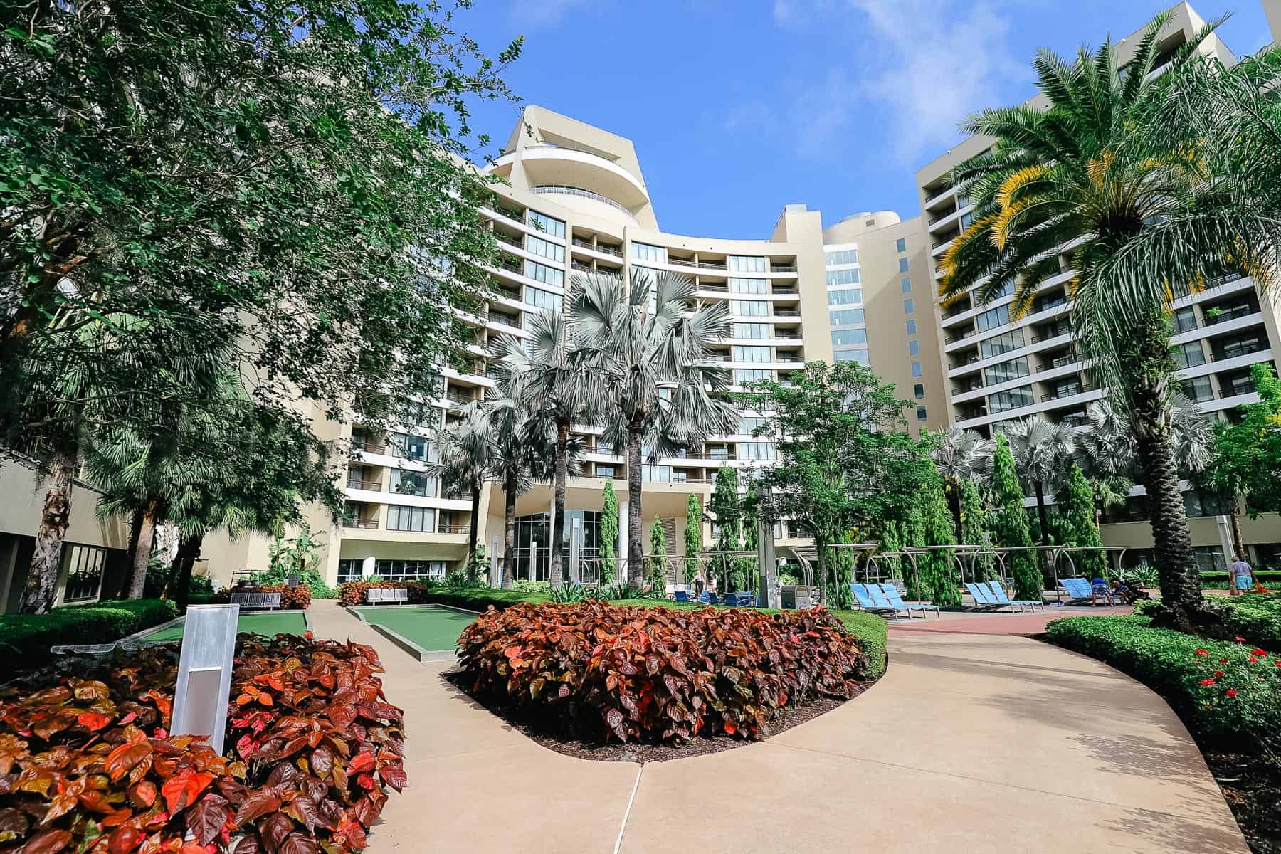 Bay Lake Tower from the back side 