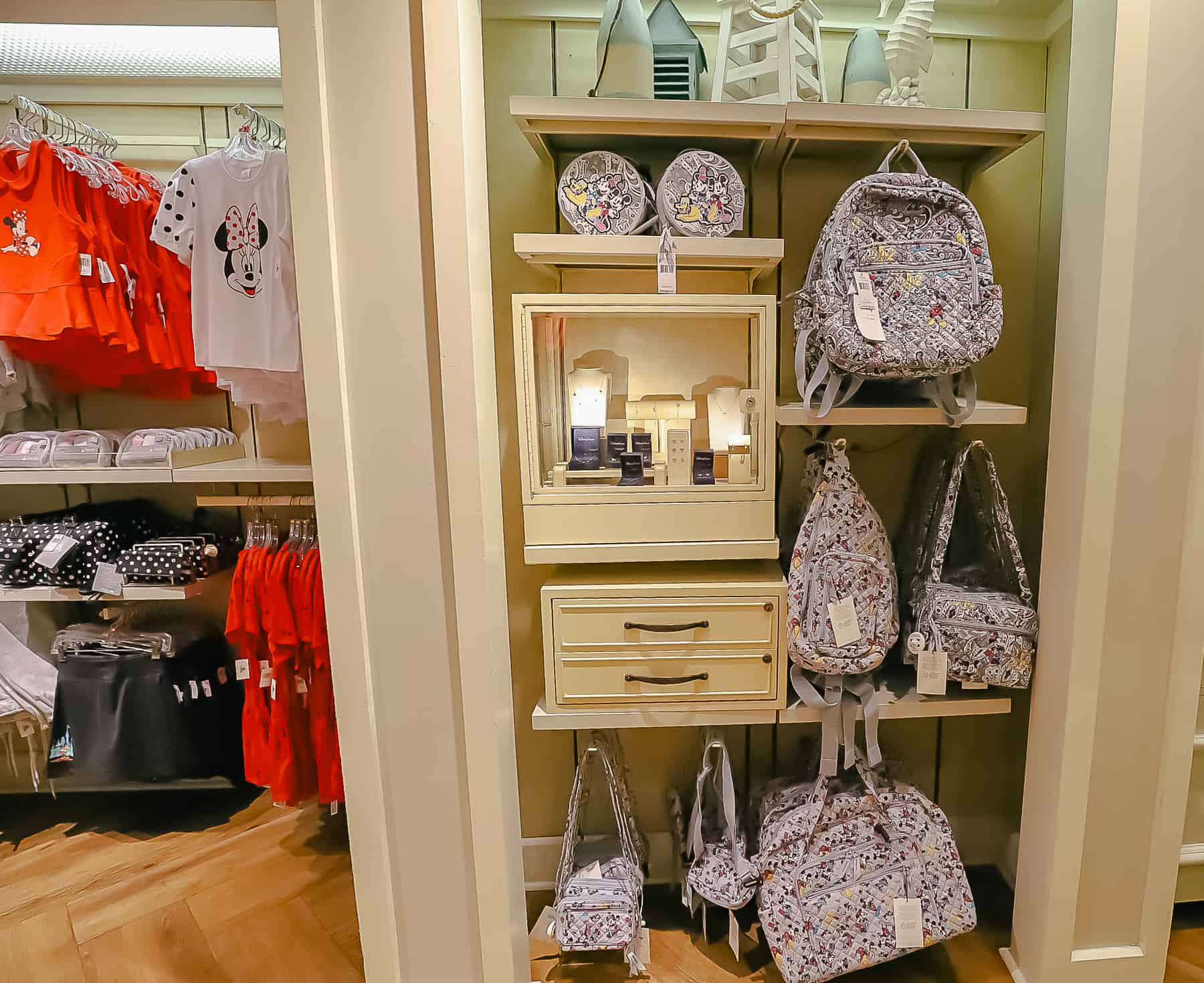 Vera Bradley and other higher end merchandise at Disney's Beach Club 
