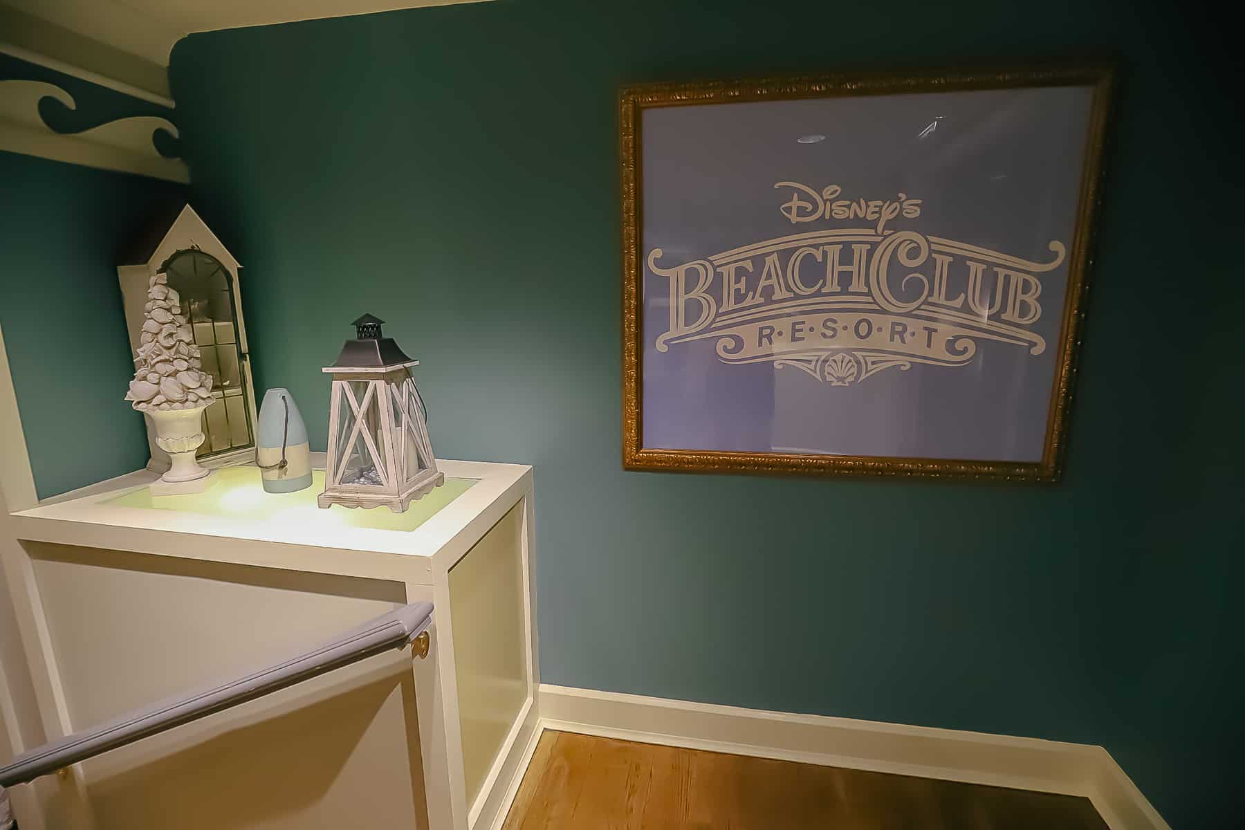 display inside the entrance of Beach Club Marketplace gift shop 