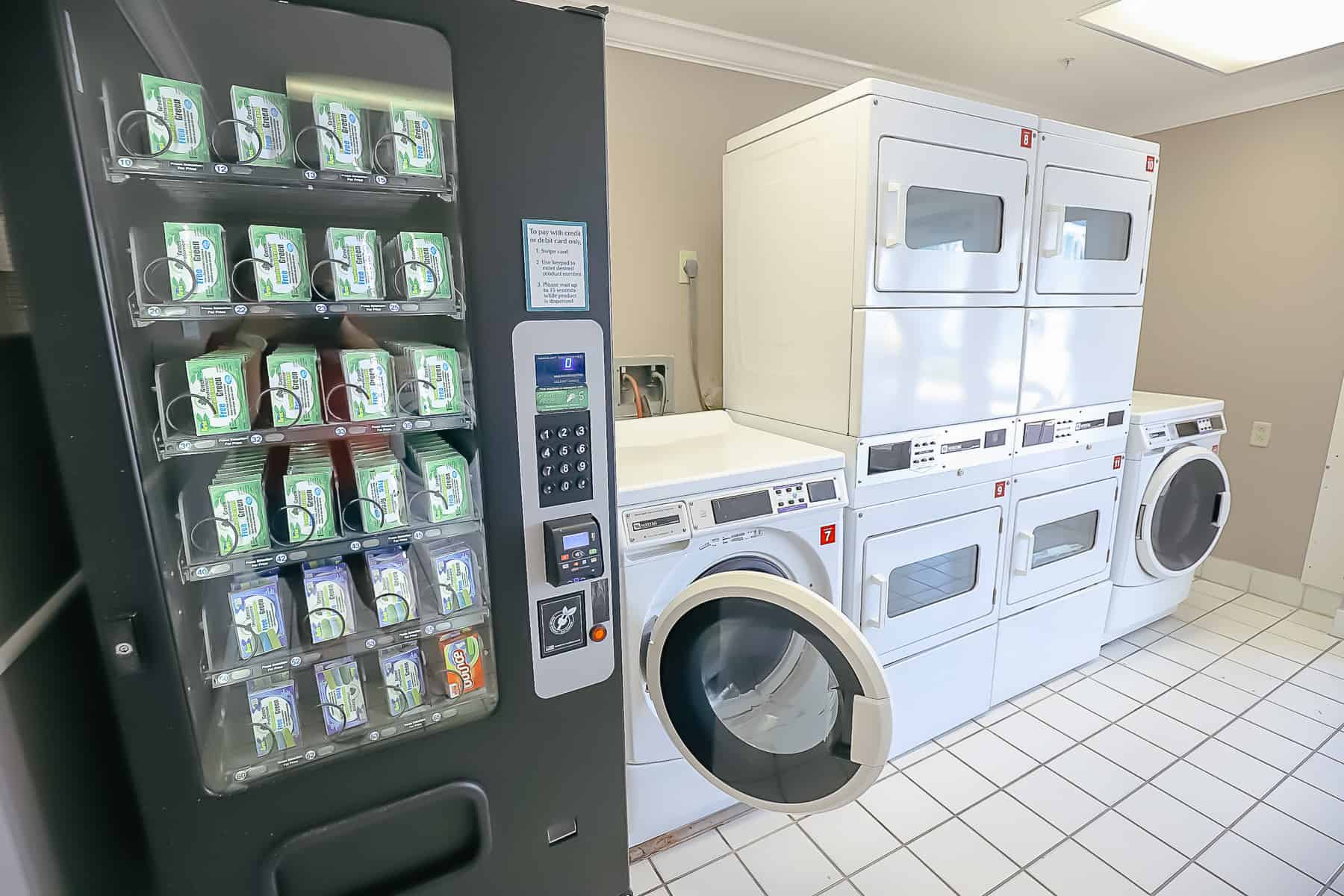 a vending machine that has detergent for the washer 