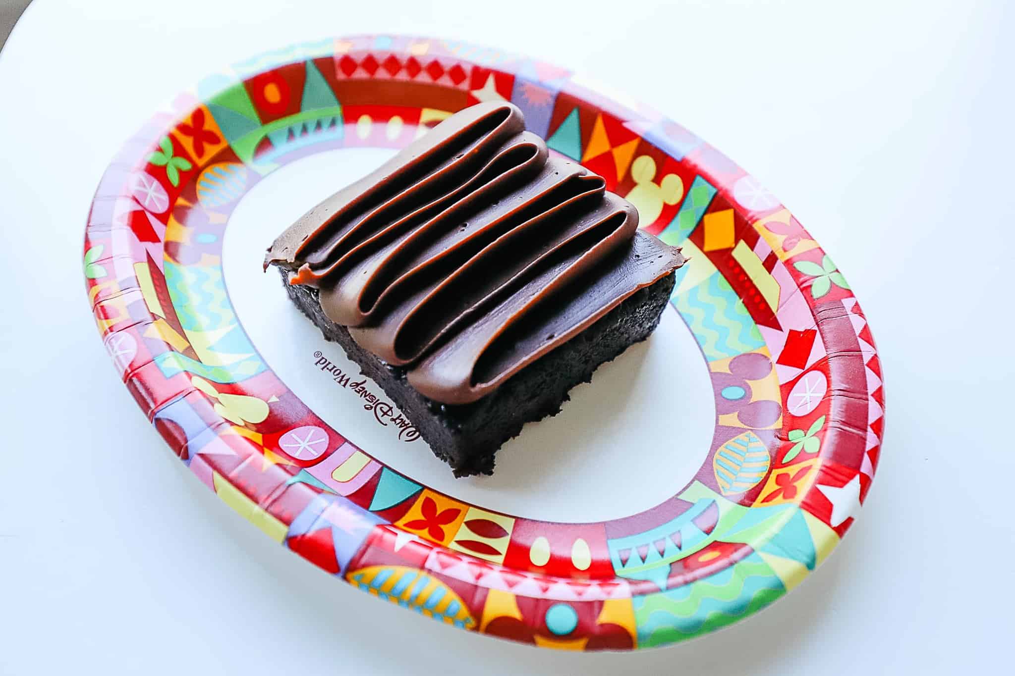 a chocolate brownie with chocolate icing 