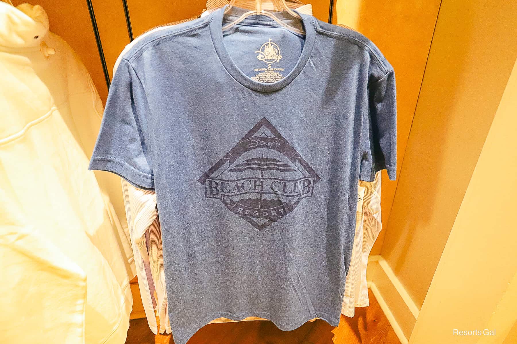 a blue t-shirt from the Beach Club 