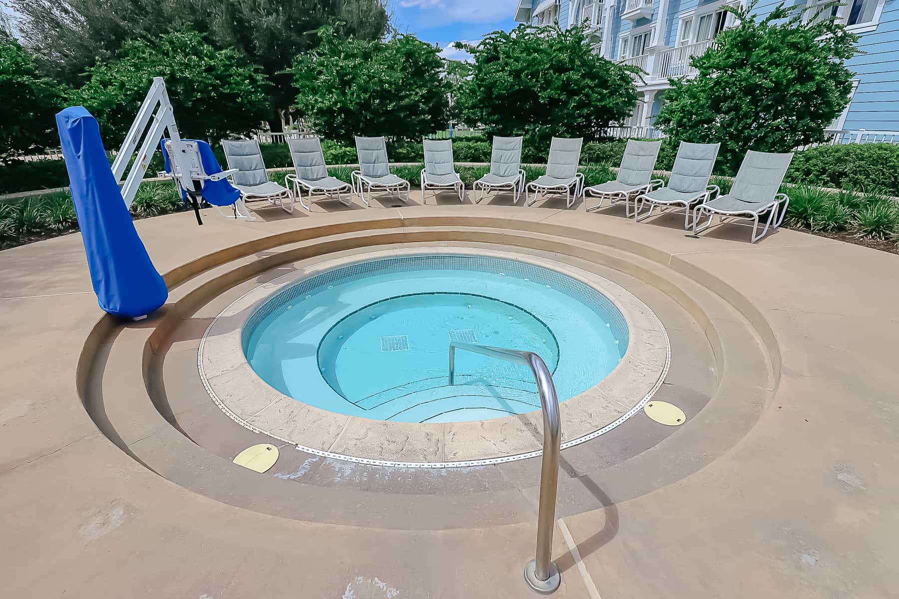 a hot tub at the Tidal Pool