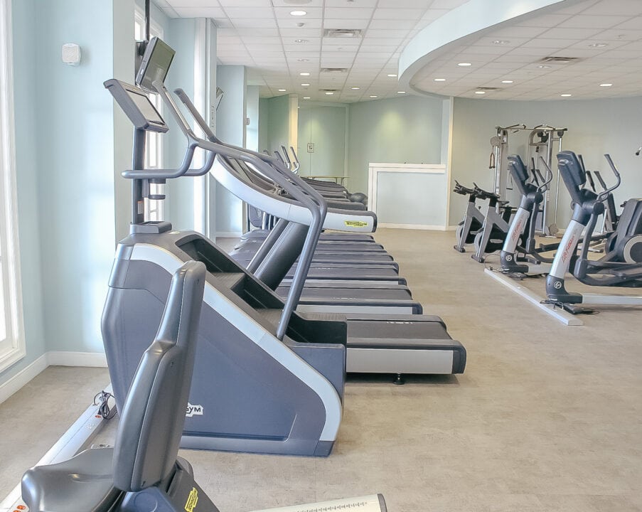 a stair climber and other equipment at Disney's Beach Club gym