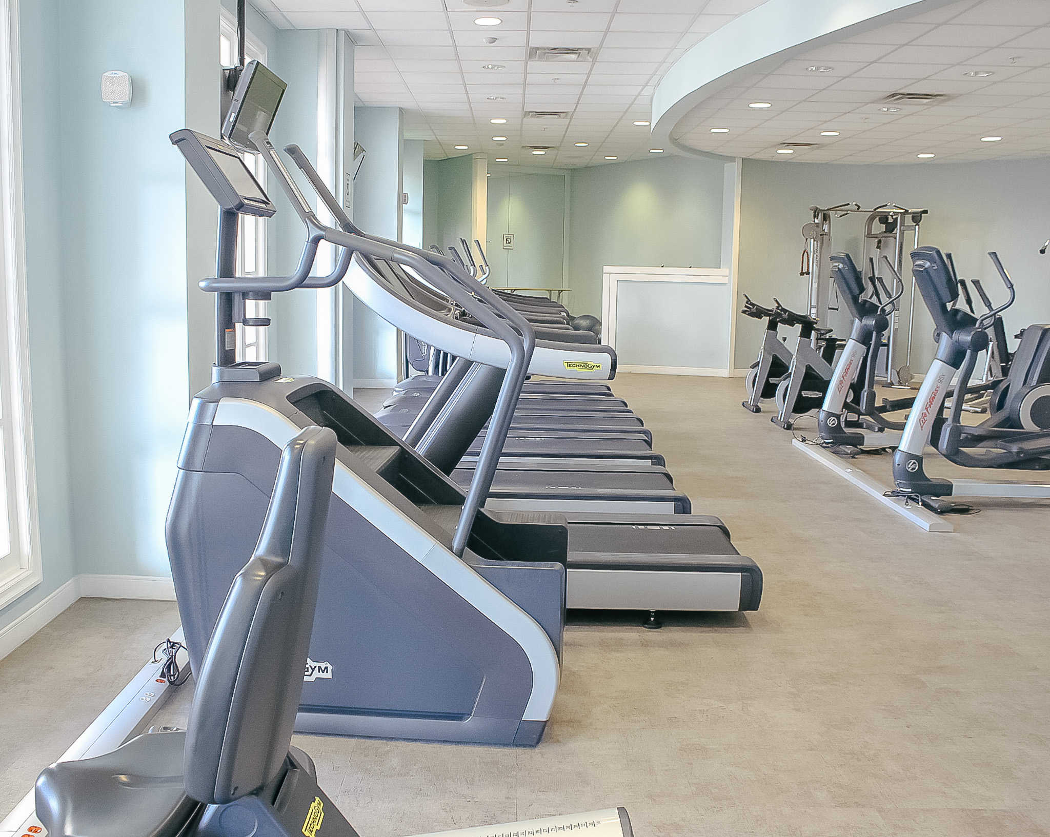 stair climber in a hotel gym at Disney World 