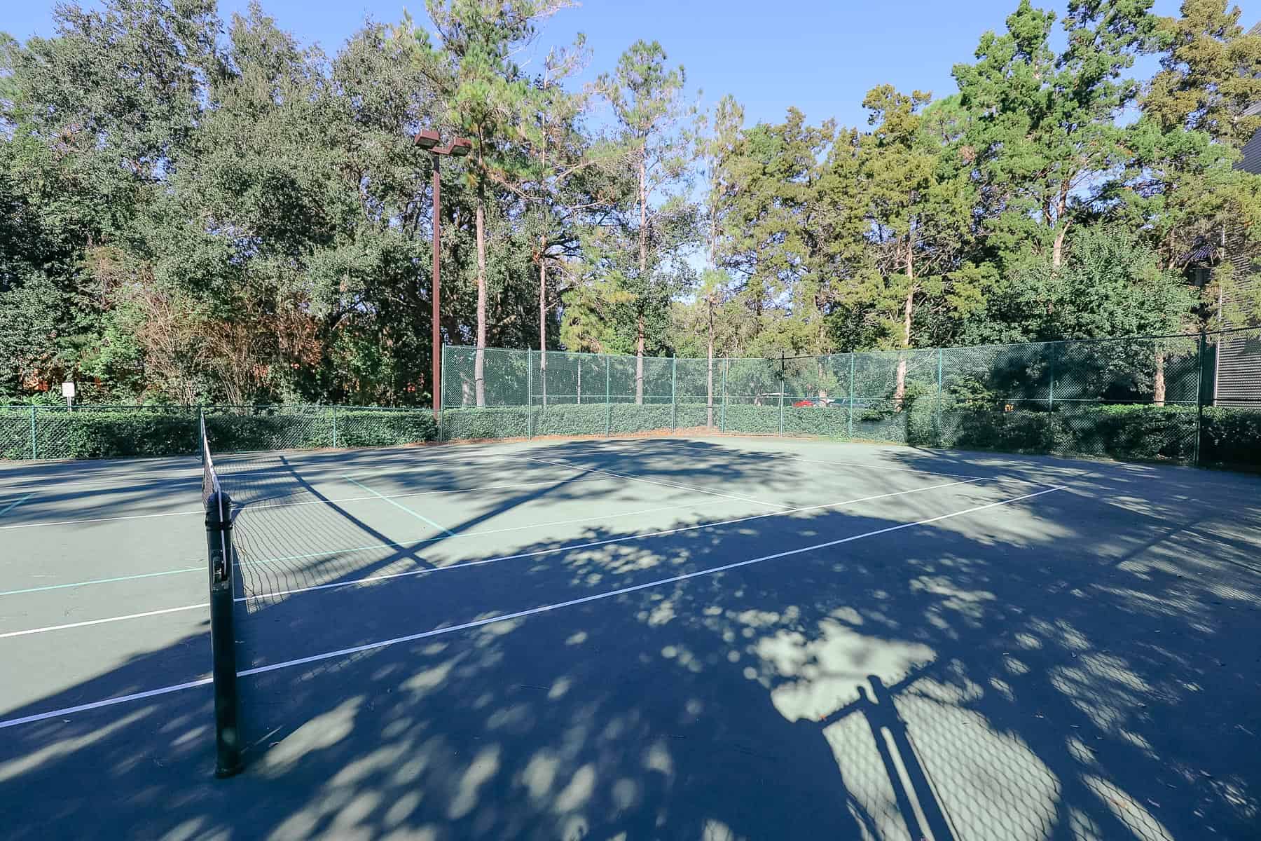 a tennis court available to guests of Disney's Beach or Yacht Club 