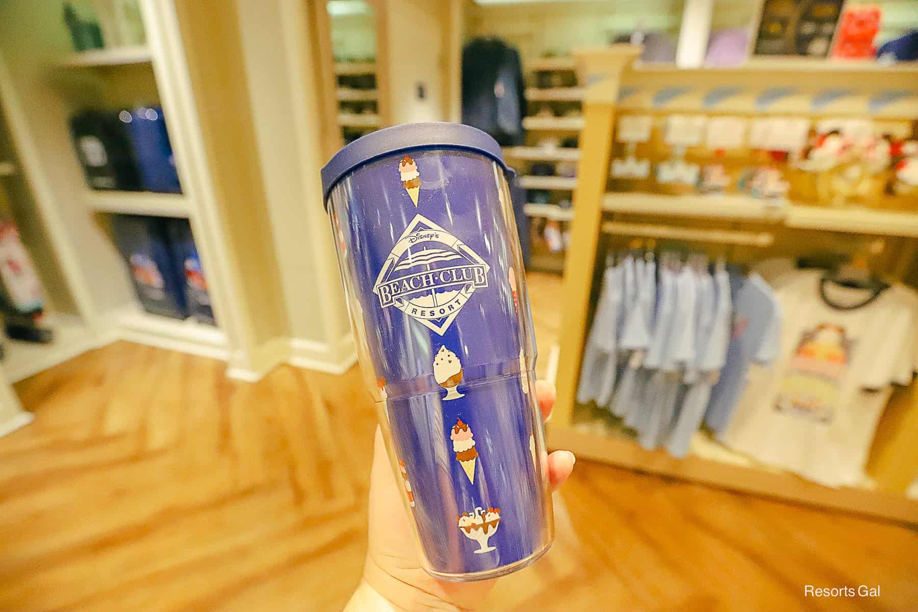 the back side of the Beaches and Cream Tumber