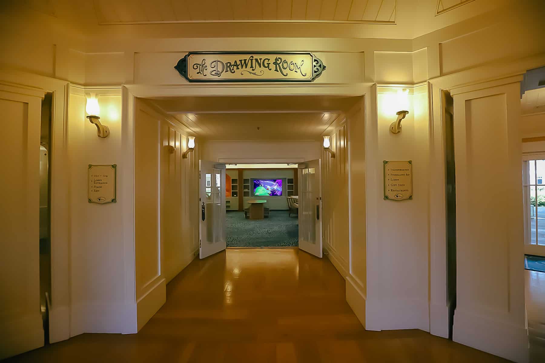 The Drawing Room Signage at Beach Club Villas 