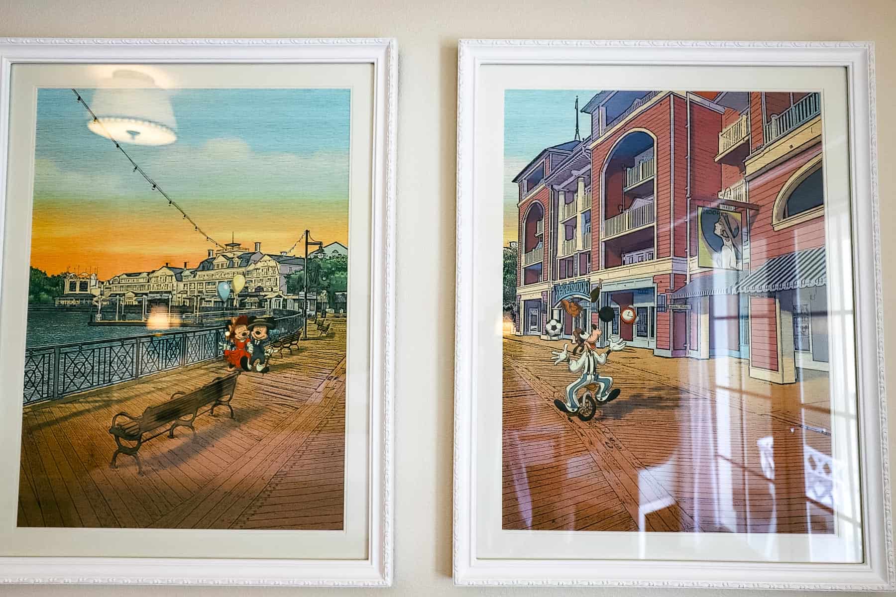 New artwork featuring characters on Disney's Boardwalk