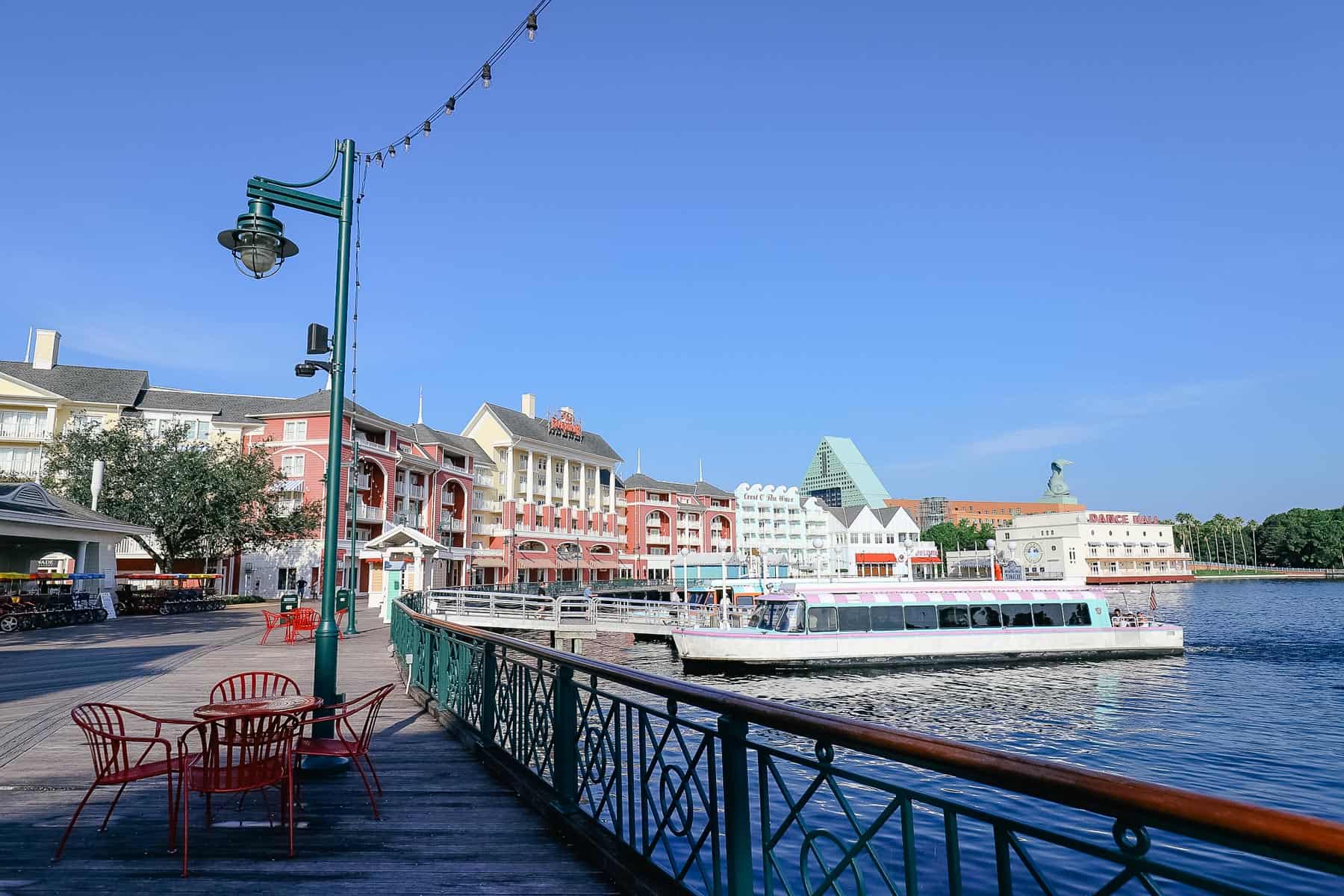 Disney Boardwalk with Friendship Boat Transportation 