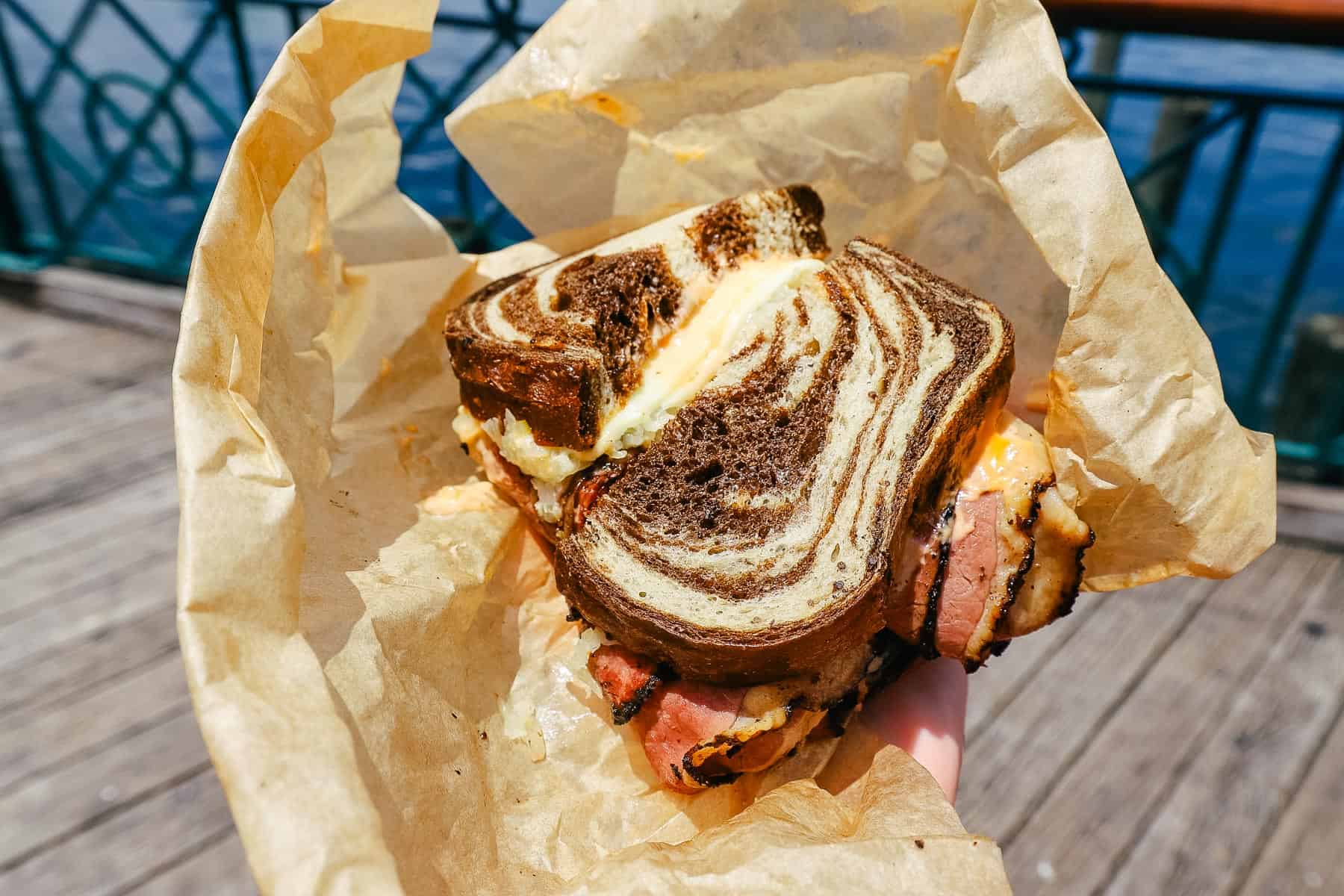 pastrami reuben from Disney's Boardwalk 