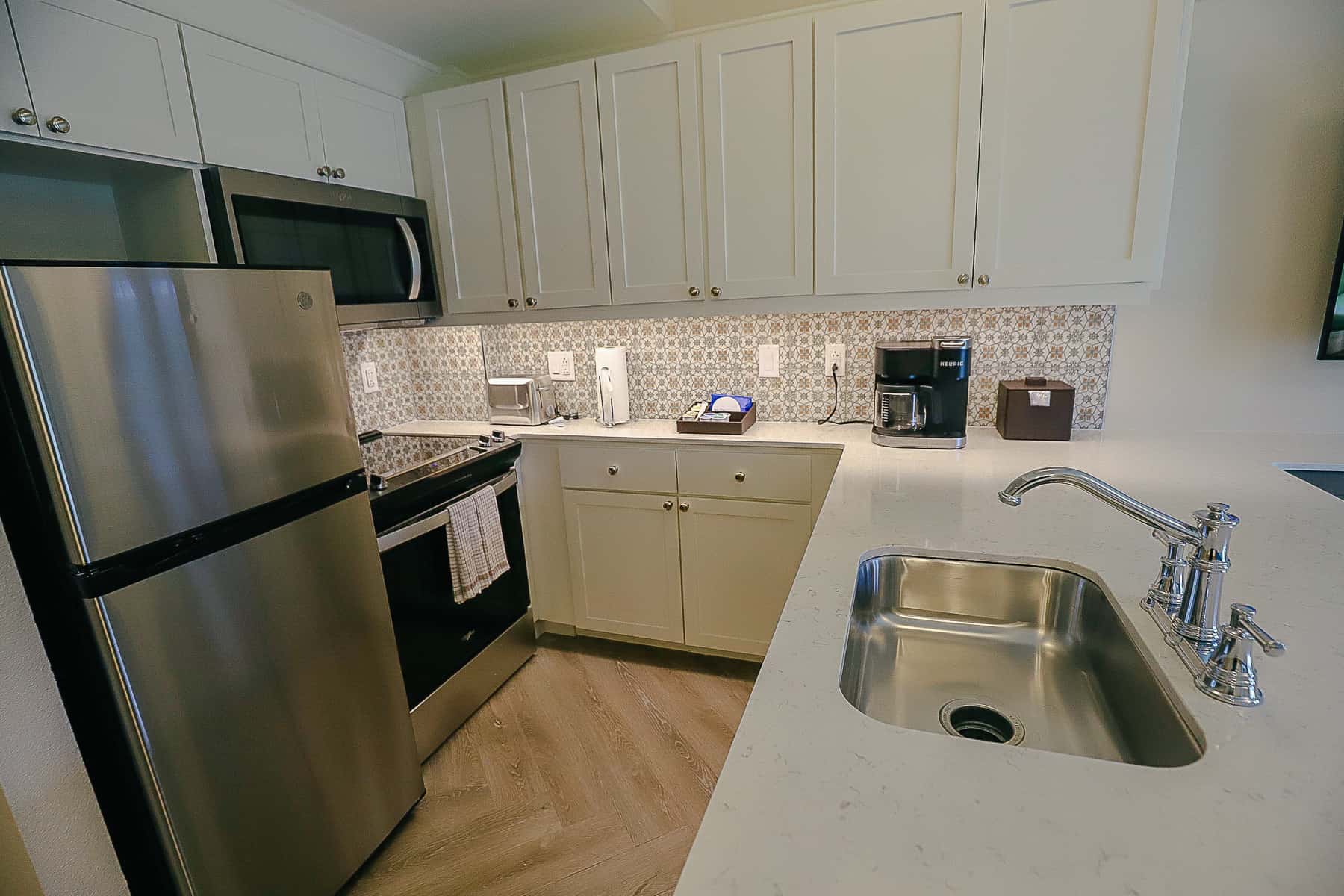 kitchen in the Boardwalk Villas 