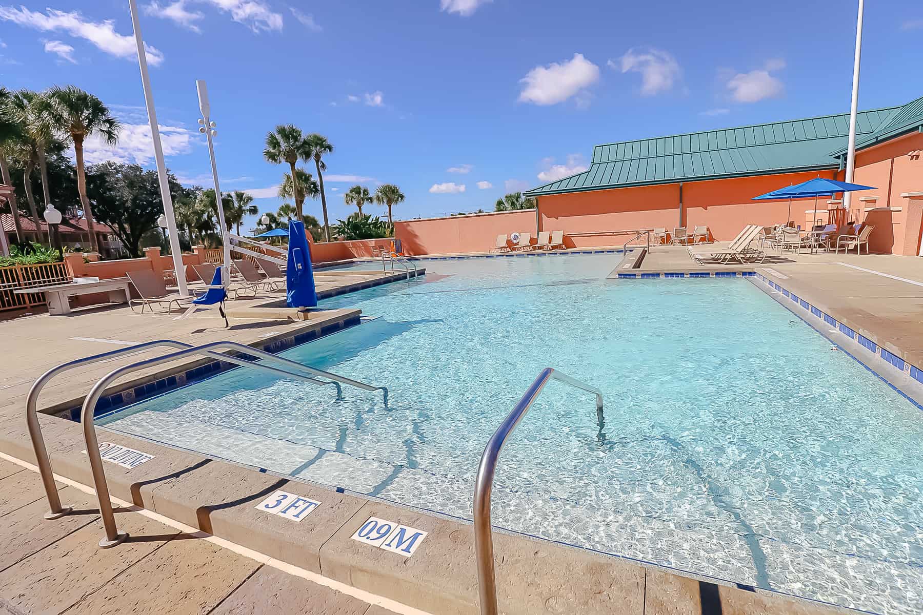 Trinidad quiet pool with steps into the pool