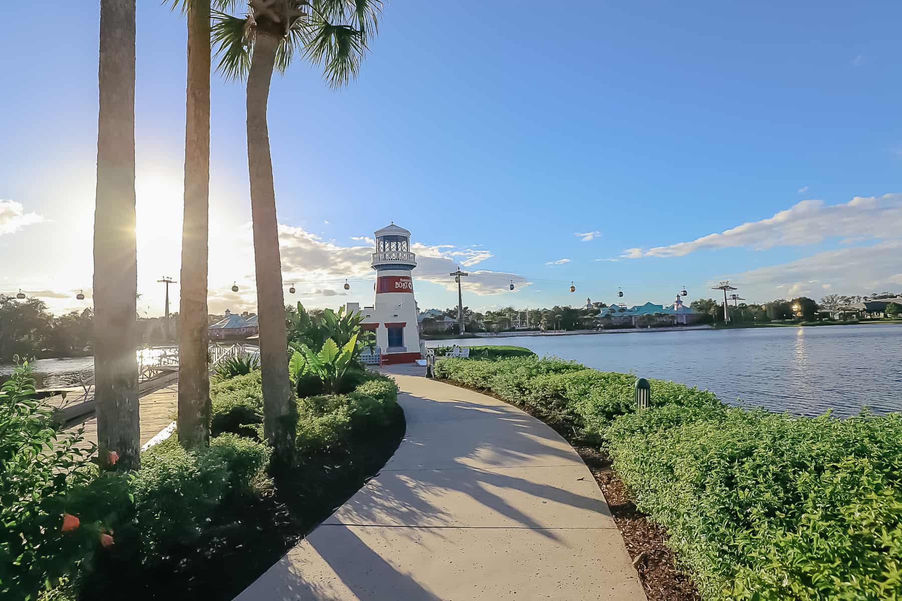 the lighthouse that sits near Barefoot Bay