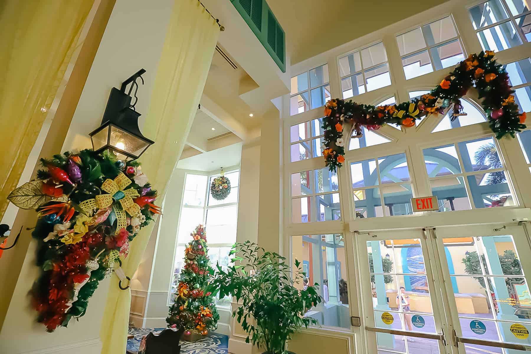 Disney's Caribbean Resort decorations for the Christmas season. 