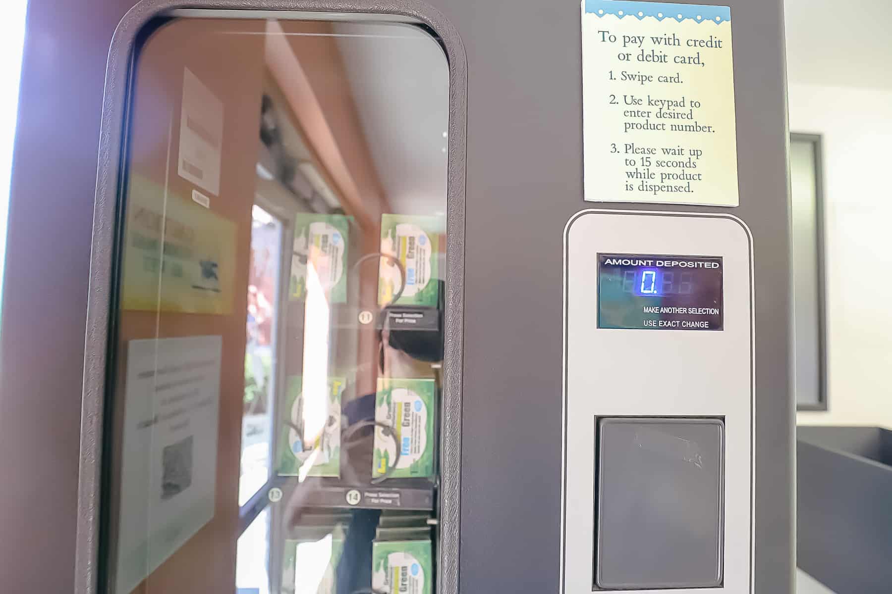 laundry vending machine at Caribbean Beach 