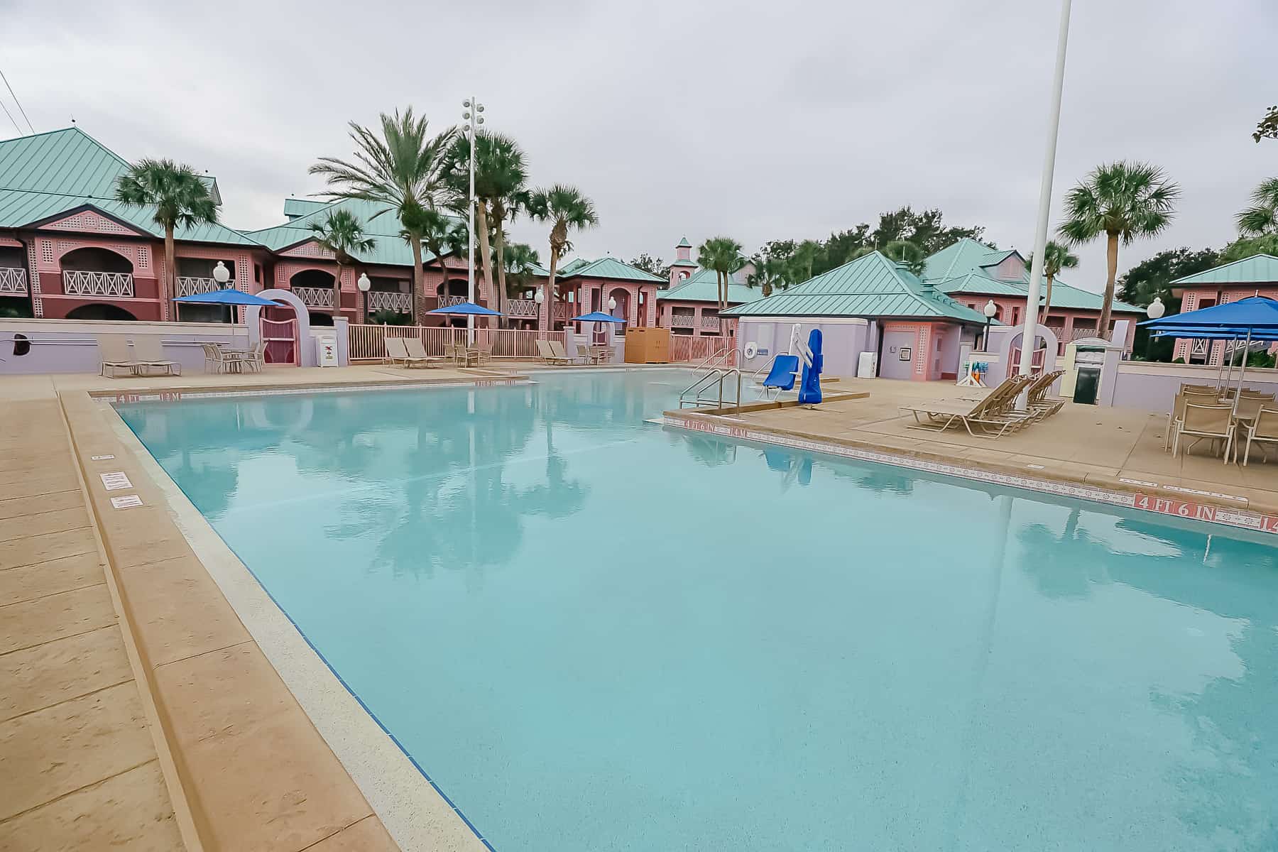 Aruba quiet Pool at Disney's Caribbean Beach 