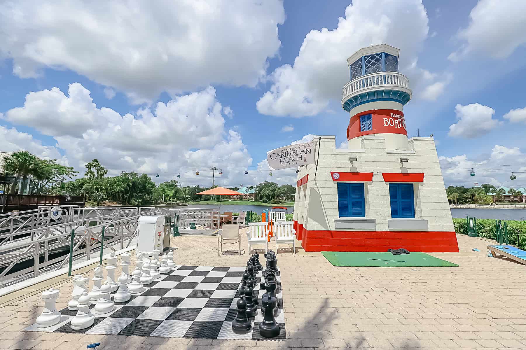 The Lighthouse with games at Caribbean Beach