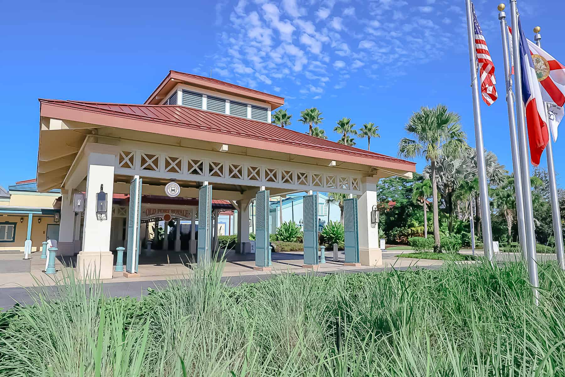 entrance to Old Port Royale at Disney's Caribbean Beach Resort 