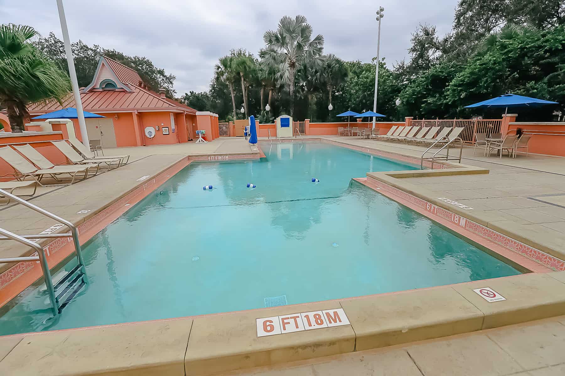 quiet pool in the Barbados section