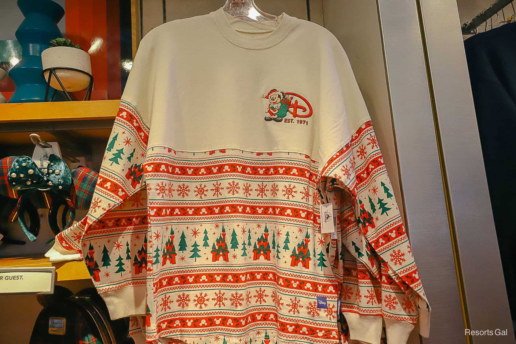 a spirit jersey with a big D and Mickey Mouse 