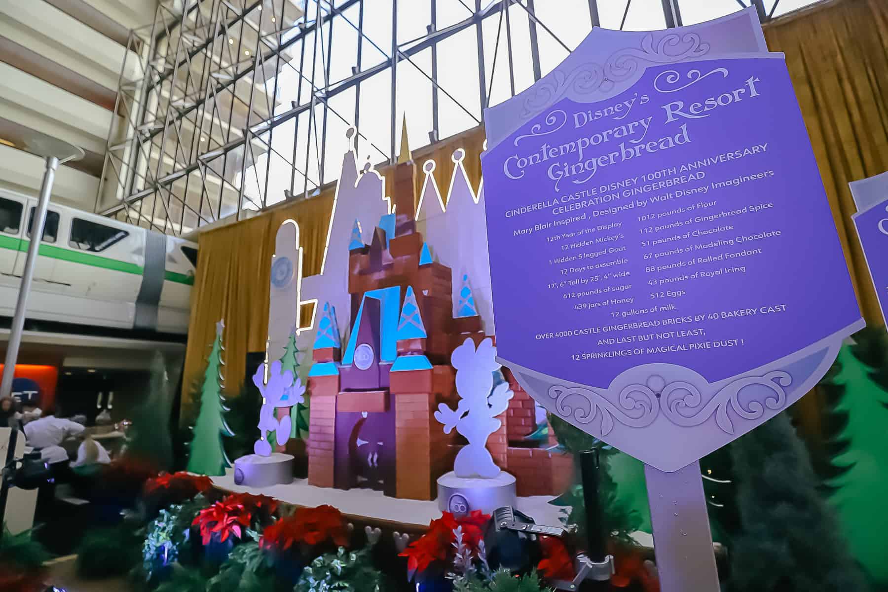 The Disney100 Gingerbread Display at Disney’s Contemporary Resort (2023 Photos)