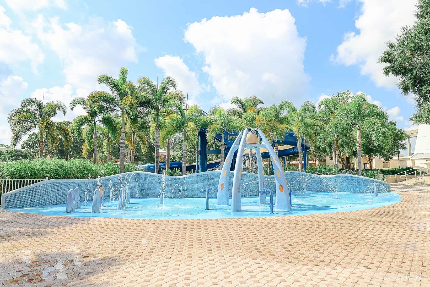 a splash pad at Disney's Contemporary 