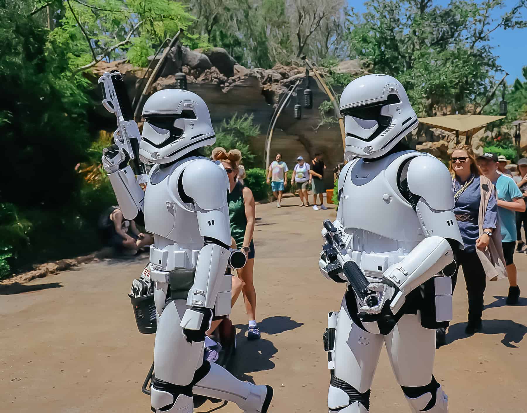 Stormtroopers among guests at Disney's Hollywood Studios. 