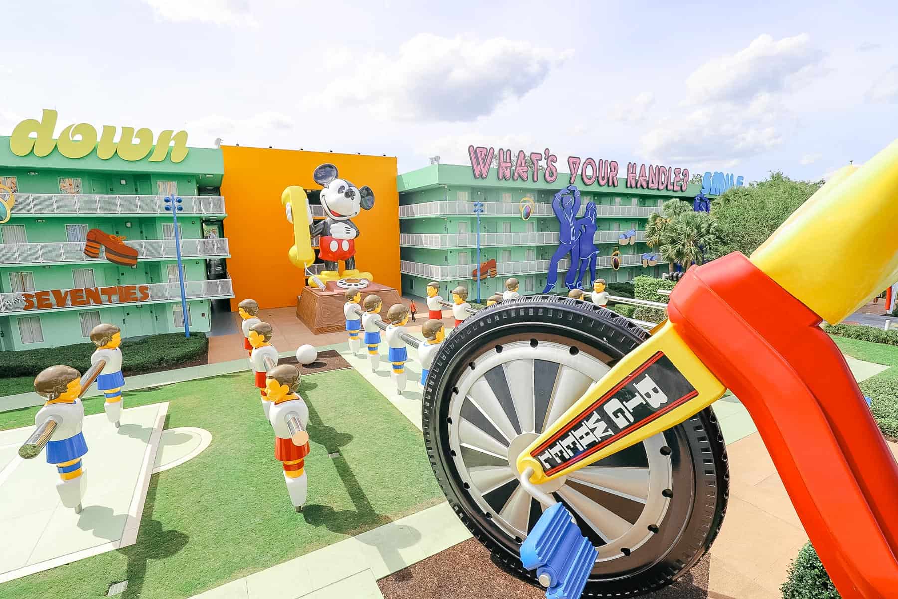 The Big Wheel and Mickey Mouse at Disney's Pop Century Resort 